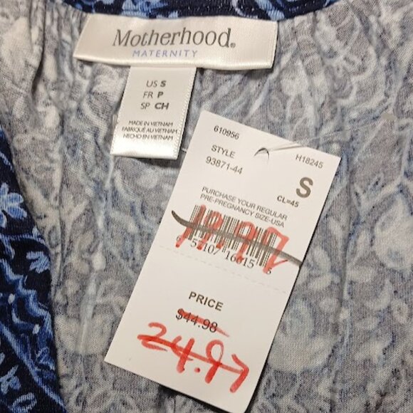NWT Motherhood Maternity Maxi Dress Jersey size Small - Picture 11 of 12